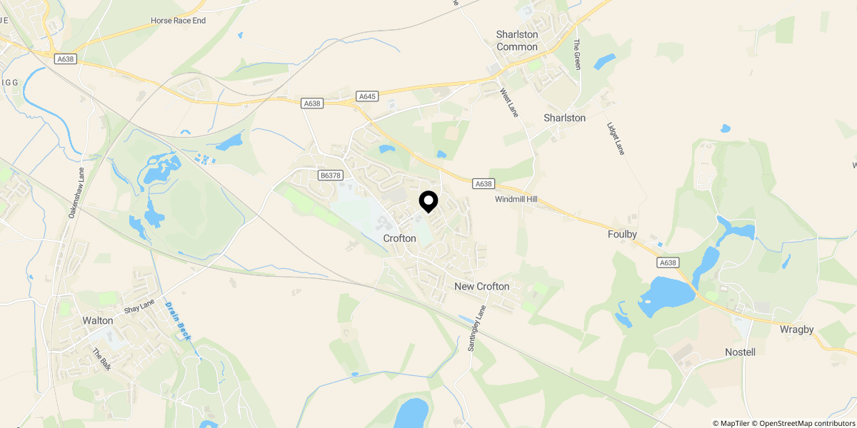 Approximate location of Springhill Avenue, Crofton, Wakefield, WF4