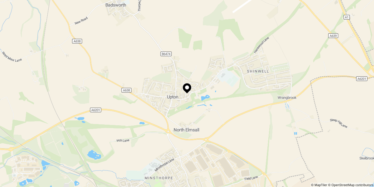 Approximate location of High Street, Upton, WF9